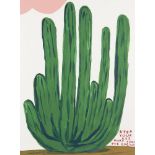 David Shrigley OBE, British b.1968- Keep Your Ass Away From the Cactus, 2020; screenprint in colours