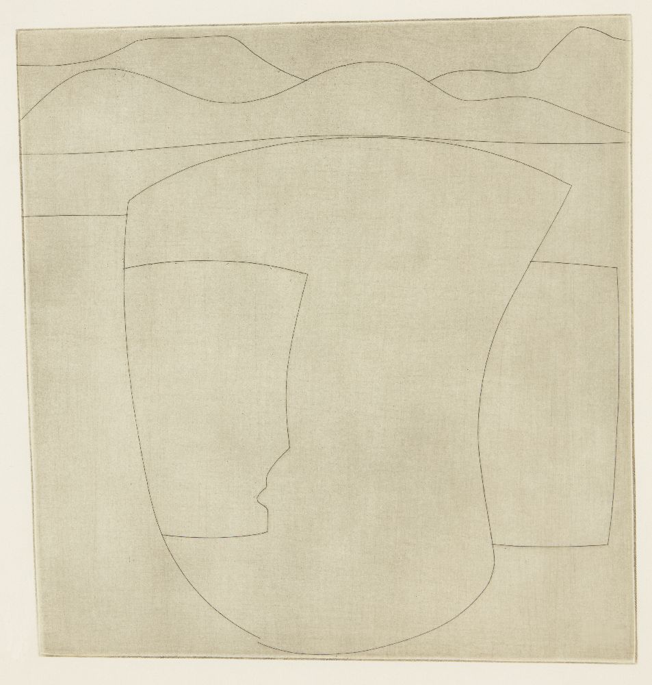 Ben Nicholson OM, British 1894-1982- Euboea (Vertical) [Lafranca 102], 1962; etching on wove, a