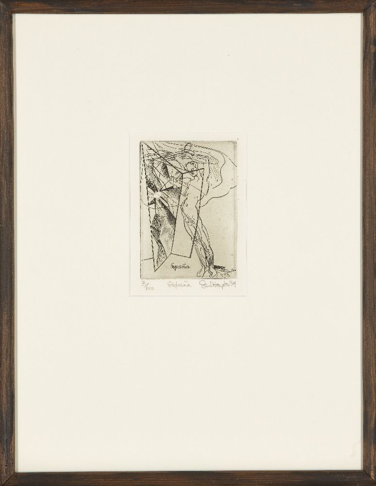 Stanley William Hayter CBE, British 1901-1988; España [Black & Moorhead 127], 1939; engraving and - Image 2 of 2