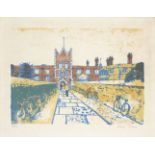 Julian Trevelyan RA, British 1910-1988- Jesus College, 1959-62; lithograph in colours on wove,