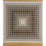Victor Vasarely, Hungarian 1906-1997- Quasar, 1969; screenprint in colours on wove, signed and