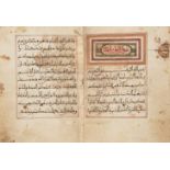 A Qur'an section, Morocco, 19th century, Arabic manuscript on paper,opening with Qur’an V (sura al-