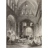 A group of 13 engravings including the entrance to the Holy Sepulchre, Jerusalem; the Church of