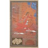 Two paintings in the Persian style, signed Darvielle, France, 20th century, opaque pigments and