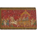 Vishnu and Parvati in festival carrriage, Puri, India, 20th century, 29.5 x 47.5cm, right margin