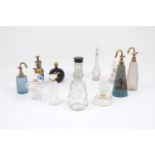 A group of twelve scent bottles, Comprising:- a René Lalique 'Perles', No 601 Flacon 2, designed