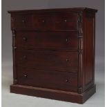 AMENDMENT: Please note VAT is charged on the hammer price for this Lot. A mahogany chest of drawers