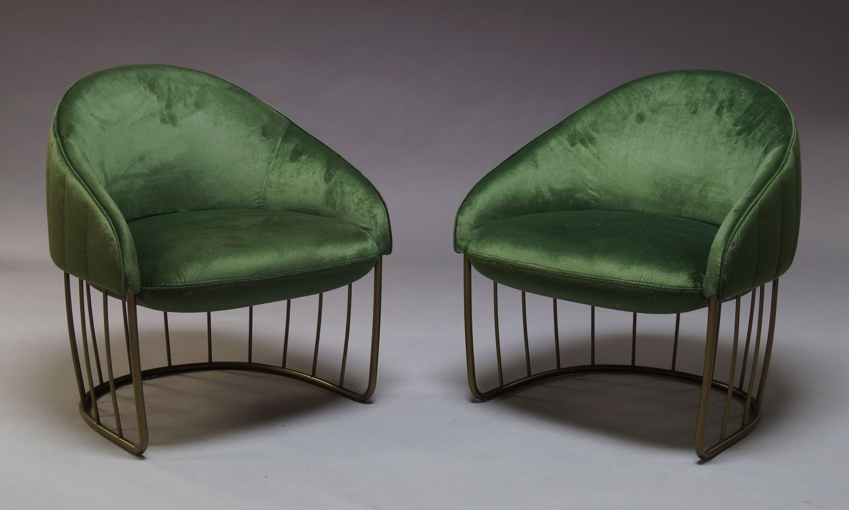 Note Design Studio, a pair of 'Tonella' lounge chairs for Saclan, of recent manufacture, with