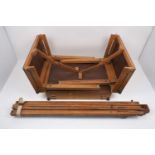 A selection of artists items, to include, a wooden easel, Winsor & Newton Ltd, of typical form, with