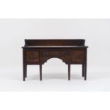 An early 20th century apprentice furniture piece, designed as side board, 18.5cm highPlease refer to
