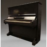 A Bechstein upright piano, c.1903, serial no. 67201, 130cm high, 148cm wide, 60cm deepPlease refer