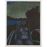 Paul Wunderlich, German 1927-2010- Twilight (wicker chair), 1971; lithograph in colours on wove,
