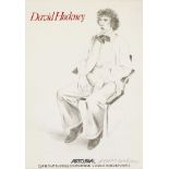 David Hockney OM CH RA, British b.1937- Artcurial Exhibition Poster, 1973; offset lithographic