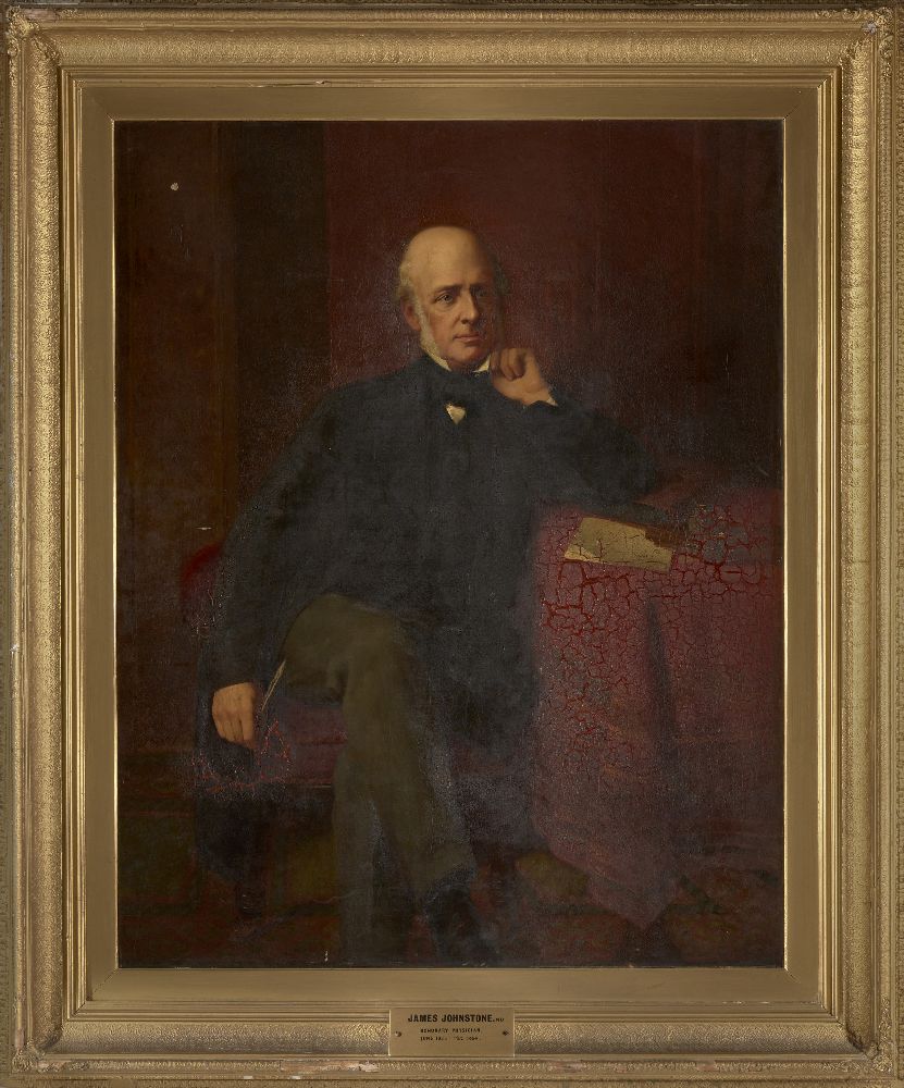 Attributed to Sir Francis Grant PRA, Scottish 1803-1878- Portrait of of Surgeon James Johnstone - Image 2 of 3