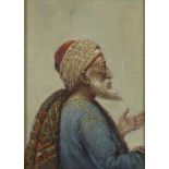 European Orientalist School, late 19th/early 20th century- Study of a man in a turban, half-length