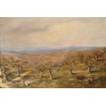 British School, mid-late 19th century- Tilgate Forest; oil on canvas, signed and dated indistinctly,