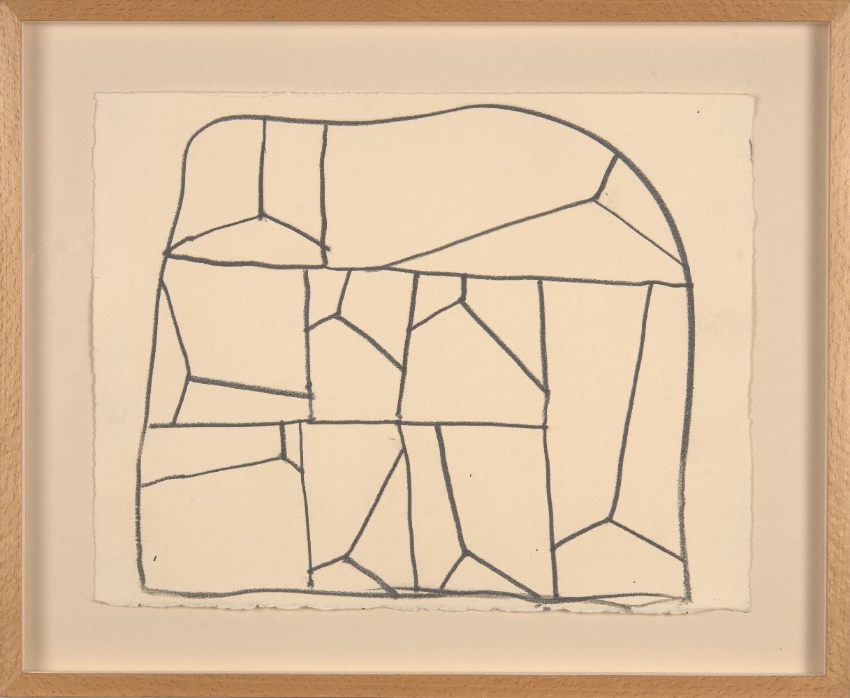 Basil Beattie RA, British b.1935- Abstract composition; charcoal, signed, dedicated and dated on the - Image 2 of 3