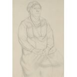 Dorothy Hepworth, British 1884-1973- Portrait of an Elderly Lady; pencil, 44.5x30.5cm, (ARR)