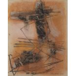 John Wells, British 1907-2000- Untitled (mixed media), 1960; mixed media on paper, signed and