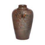 Charles Vyse (1882-1971), a stoneware vase 1928, incised initials and date to base A tenmoku