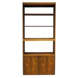 Robert Heritage (b.1927), a rosewood bookcase cabinet for Archie Shine Ltd c.1964 With open