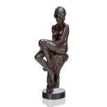 Enzo Plazzotta (1921-1981), a patinated bronze figure ‘Kathi’ c.1969, Plazzotta shield mark numbered
