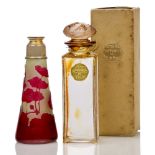 René Lalique (1860-1945) a 'Coty-9' Eau de Toilette glass scent bottle with original box Designed