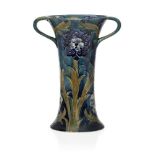William Moorcroft (1872-1945), a twin-handled ceramic vase c.1916, signed in green W Moorcroft,