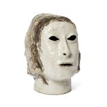 Eric James Mellon (1925-2014), a stoneware head 1963, signed and dated to interior An unusual