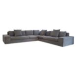 Ligne Roset, a large L-shaped corner sofa c.2015, applied manufacturer's labels to underside In