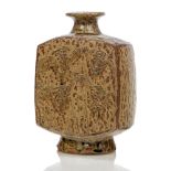 Bernard Leach (1887-1979), a stoneware bottle vase c.1965, impressed partial seals to base A