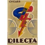 G. Favre: Cycles Dilecta, an advertising poster Chromolithograph, printed by Gaillard, Paris,