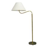 Attributed to Josef Frank (1885-1967), a model '2368' brass floor lamp c.1950 With white fabric
