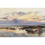 William Edmund Benger, British 1841-1915- Coastal landscape; watercolour, signed, 31x47cmPlease