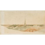 John Thirtle, British 1777-1839- View of Norwich; watercolour, bears inscription to the mount, 16.