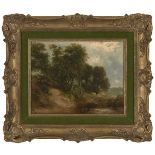 Attributed to George Vincent, British 1796-c.1832- Norfolk landscape; oil on canvas, signed