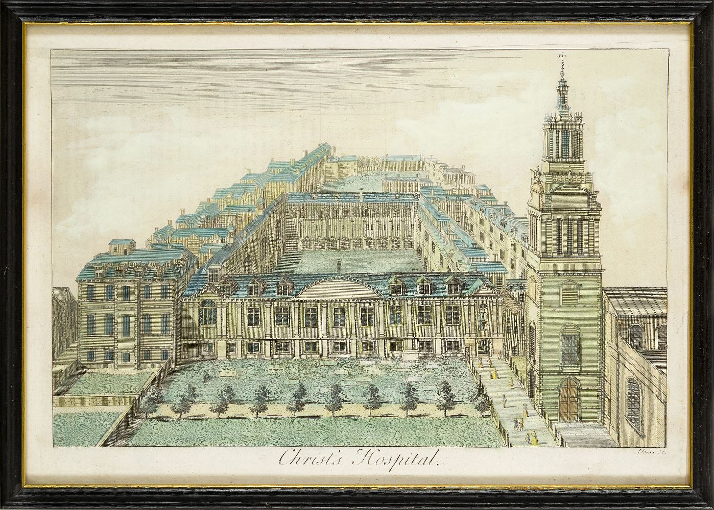 Benjamin Cole, British fl.1723-1767- The Custom House, from John Stowe’s 'A Survey of London'; - Image 3 of 12