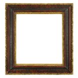 A Dutch Parcel Gilded Composition, tortoiseshell mounted and ripple moulded reverse profile frame,