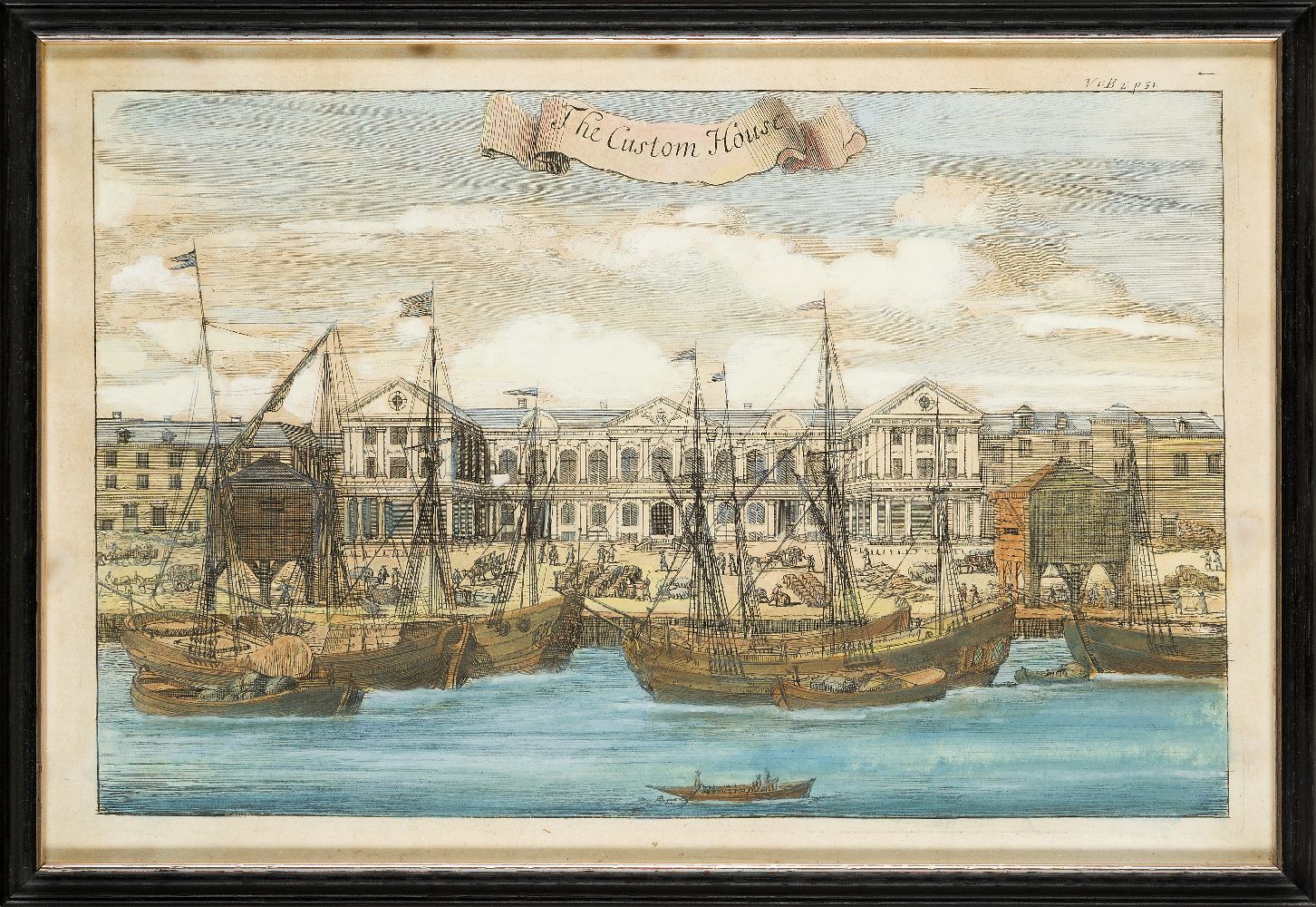 Benjamin Cole, British fl.1723-1767- The Custom House, from John Stowe’s 'A Survey of London'; - Image 5 of 12