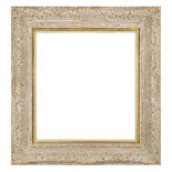An English White Painted Gilded Composition Louis XIV Style Frame, early 20th century, with later
