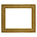 A Gilded Composition Louis XVI Style Frame, 20th century, with added slip, plain sight, rais-de-