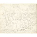 British Neo-Classical School, late 18th/early 19th century- Scenes from Antiquity; pencil, seven