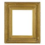 An English Orientalist Frame, mid-late 19th century, with gilded slip, ogee sight, stiff leaf and