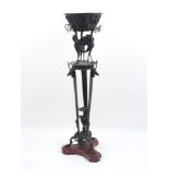 A Neapolitan bronze jardiniere, probably by the Chiurazzi foundry, late 19th century, in the