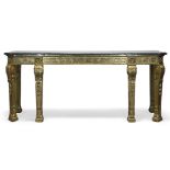 A George II style console table by Charles Tozer, London, late 20th Century, with verde antico