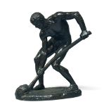 After Alfred Boucher, French, 1850-1934, a bronze figure entitled 'Le Terrassier' (The Paver),