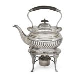 An Edwardian silver tea kettle and stand, London, c.1903, Goldsmiths & Silversmiths Co Ltd., of