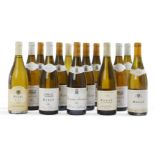 Thirteen bottles of French white wine, comprising five bottles of Olivier Leflaive Chassagne-