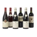 Six bottles of French red wine, comprising two bottles of Domaine Jean-Michel Guillon & Fils