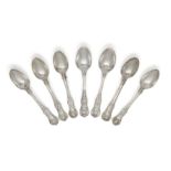 AMENDMENT: Please note that this is a harlequin set comprising twelve Irish silver teaspoons Dublin